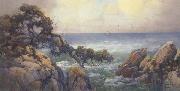 unknow artist Cypress Trees on the Monterey Coast Germany oil painting reproduction